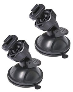 suction cup mount for yi dash cam 2.7′, uniden dashcam, black box g1w dash camera etc, hold tightly removeable easy to install and stand heat, 2 pcs