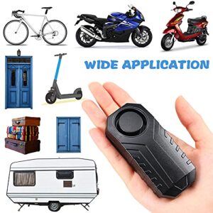 Bicycle Alarm with Remote, Anti Theft Wireless Vibration Alarm, 113db Waterproof Wireless Alarm Control Updated Anti Theft Alarm Bike Motorcycle Vehicle Security Alarm, Door Window Alarm (4 Pieces)