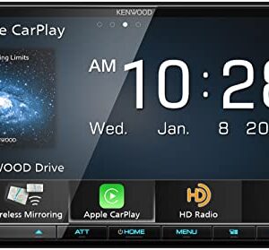 KENWOOD eXcelon DMX907S 6.95" Digital Multimedia Bluetooth Car Stereo with USB, AM/FM HD Radio, Double DIN, Wireless Apple CarPlay and Android Auto, SiriusXM