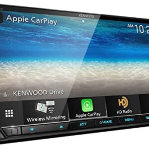 KENWOOD eXcelon DMX907S 6.95" Digital Multimedia Bluetooth Car Stereo with USB, AM/FM HD Radio, Double DIN, Wireless Apple CarPlay and Android Auto, SiriusXM