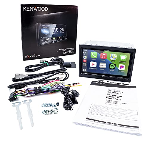 KENWOOD eXcelon DMX907S 6.95" Digital Multimedia Bluetooth Car Stereo with USB, AM/FM HD Radio, Double DIN, Wireless Apple CarPlay and Android Auto, SiriusXM