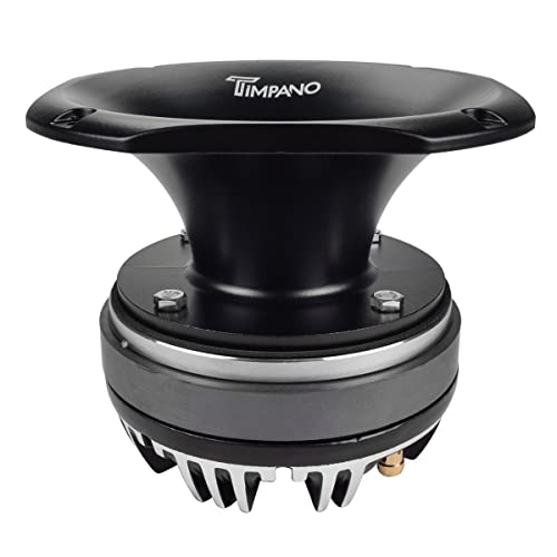 Timpano TPT-DH2000 2" Exit Compression Driver + Horn 450 Watts Max Power 8 Ohm 109 dB Slim Profile Aluminum Horn + Ferrite Driver