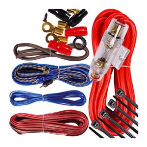 complete 1500w gravity 8 gauge amplifier installation wiring kit amp pk3 8 ga red – for installer and diy hobbyist – perfect for car/truck/motorcycle/rv/atv