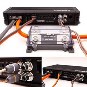 elite audio 4 gauge cca premium amp kit – ea-prmk4 complete amplifier installation wiring kit with 20 feet 4 awg + 2-channel rca interconnects 2000w