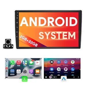 binize android 10.1 inch double din car stereo compatible with wireless carplay android auto head unit car radio touchscreen bluetooth car stereo with backup camera car in-dash navigation gps units