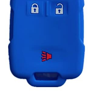 Smart Key Fob Cover Remote Case Keyless Protector Jacket for Chevrolet Silverado Colorado M3N32337100 13577770 13577771 GMC Sierra Yukon Cadillac