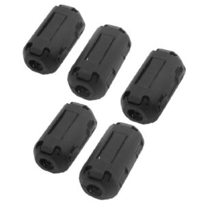 uxcell 5 pcs uf-50b clip on noise 4mm cable ferrite core filters