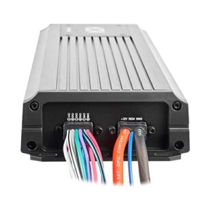 NVX MVPA6 Marine-V Series 6-Channel Bridgeable Micro Class D Compact Car Amplifier (900W Total RMS) | IPX67 Waterproof Rating