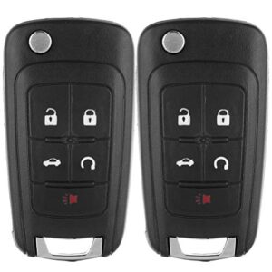 ocpty 2x uncut keyless entry remote key fob shell replacement for specific for gmc terrain/for buick/for chevrolet series oht01060512 5461a-01060512 13500221 13500226