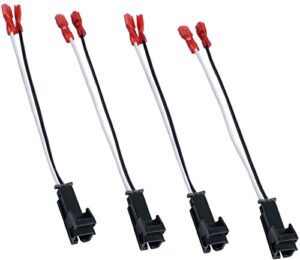 hstech 72-4568 2 pairs (4 pack) speaker harness for selected general motor vehicles total adapters