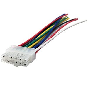aokus dual 12 pin power plug wire harness for xdm17bt, xdm290bt