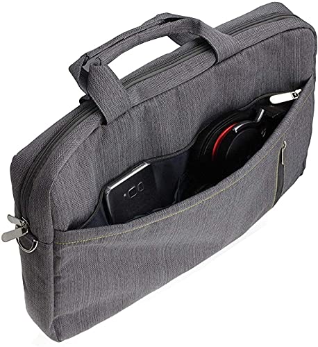 Navitech Grey Sleek Water Resistant Travel Bag - Compatible with Magnavox MTFT713-BK Portable 9" DVD Player