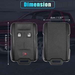 X AUTOHAUX 2pcs 3 Button Keyless Entry Remote Control Replacement Key Fob Proximity Smart Fob M3N32337100 for Chevrolet Silverado Colorado 14-17 315MHz