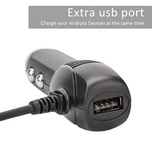Dash Cam Charger Mini USB, Car Charger with USB Port Compatible with APEMAN, Rexing, Byakov, AKASO, Crosstour, Trekpow, Pruveeo, OldShark, Garmin and Most Other Dash Cam, Android Devices. (11.5FT)
