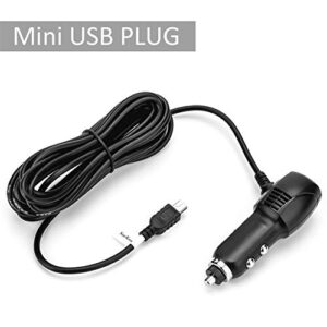 Dash Cam Charger Mini USB, Car Charger with USB Port Compatible with APEMAN, Rexing, Byakov, AKASO, Crosstour, Trekpow, Pruveeo, OldShark, Garmin and Most Other Dash Cam, Android Devices. (11.5FT)