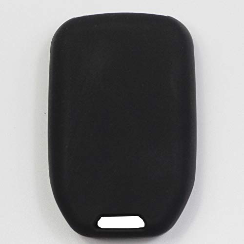 Btopars 2pcs 3 Buttons Rubber Remote Smart Key Fob Case Cover Skin Protector Holder Jacket Compatible with GMC Acadia 2017 2018 2019 2020 2021 Black Gray