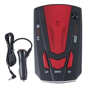 JINYI Car Radar Detector, Laser Radar Detectors, 360° GPS Speed Police Safe 16 Band Voice Alert,1080P HD Auto Focus Webcam with Microphone (RED)