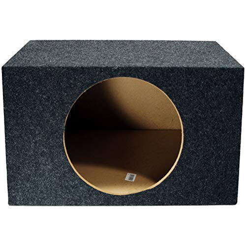 (1) Kicker C12 Subwoofer Single 12" Hatchback Sealed Sub Box Enclosure Bundle with HA-A400.1 Mono Amplifier