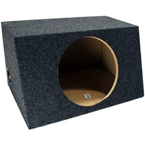 (1) Kicker C12 Subwoofer Single 12" Hatchback Sealed Sub Box Enclosure Bundle with HA-A400.1 Mono Amplifier