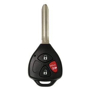 keyless2go replacement for keyless entry remote car key with g chip for select 4runner rav4 yaris models that use hyq12bby, hyq12bdc
