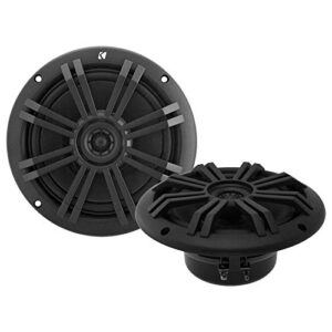 KICKER Black OEM Replacement Marine 6.5" 4 Ohm Coaxial Speakers