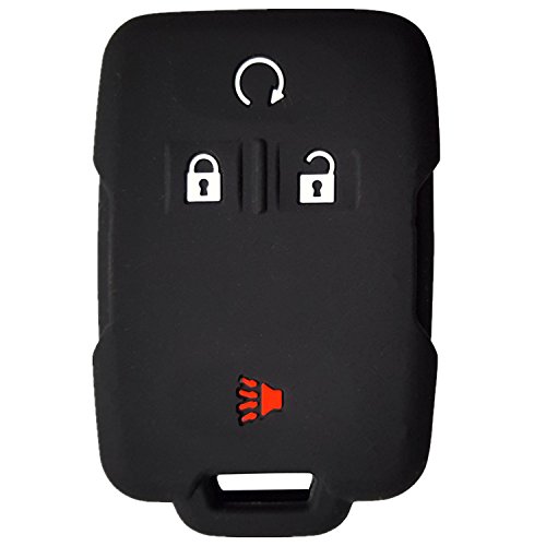 RPKEY Silicone Keyless Entry Remote Control Key Fob Cover Case Protector Replacement Fit for Chevrolet Silverado 1500 2500 HD 3500 HD Colorado Tahoe Suburban Gmc Yukon Sierra 1500 Canyon M3N-32337100