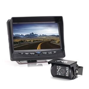 rear view safety backup camera system with 7″ display (black) rvs-770613