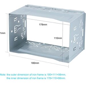 Sound way - In dash 2 DIN Universal Double Din Car stereo radio Installation Dash Kit Mounting Metal Fitting Cage