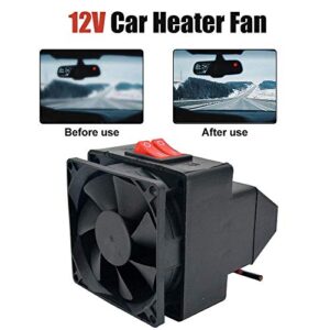 MACHSWON Portable Car Heater 2 in 1 Fast Heating & Cooling Fan Defrost for Automobile Windscreen Defog & Keeping Warm 12V 300W