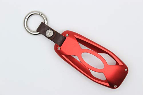 HHYE0221 - Red Aluminium Remote Key Fob Cover for Ford F-150 Explorer Mustang F-250 Super Duty Lincoln MKX MKC MKZ