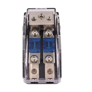 afs fuse holder distribution block 2 way with 60a mini anl fuse for the applicable car, truck, boat, or other vehicles audio system (2 way)