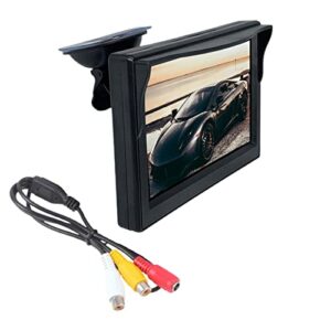 4.3 Inch Car Monitor Tft LCD Digital 16:9 800 * 480 Screen 2 Way Video Input Colorful for Reverse Rear View Camera DVD Vcd P8l2