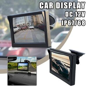 4.3 Inch Car Monitor Tft LCD Digital 16:9 800 * 480 Screen 2 Way Video Input Colorful for Reverse Rear View Camera DVD Vcd P8l2