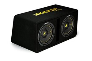 kicker 44dcwc102 dual compc 10″ subwoofers in vented enclosure, 2-ohm