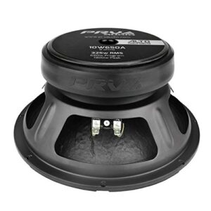 PRV AUDIO 10 Inch Woofer Speaker 10W650A, 650 Watts Program Power, 8 Ohm, 2.5 Inc Voice Coil, 325 Watts RMS Pro Audio Speaker Loudspeaker (Single)