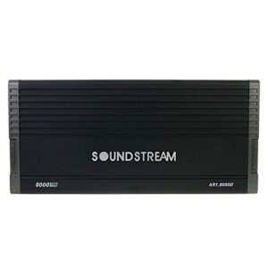 Soundstream AR1.8000D Arachnid Series 8000W Class D Monoblock Amplifier,BLACK