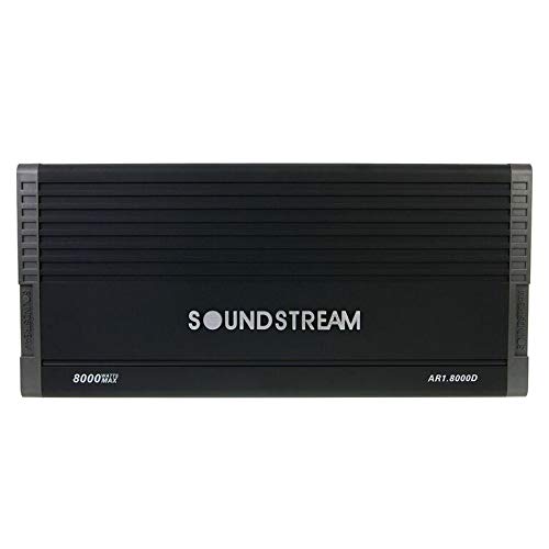 Soundstream AR1.8000D Arachnid Series 8000W Class D Monoblock Amplifier,BLACK