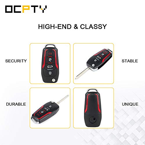 OCPTY 1 X Flip Key Entry Remote Control Key Fob Transmitter Replacement for 2005-2013 for Ford for Mustang CWTWB1U331 4 Buttons 315 Mhz 63chips