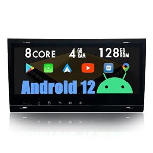 auxoaudiotek android 12 car stereo carplay gps for audi a4 s4 audi b6b7 rs4 b7 seat exeo,android auto navigation car radio 8.8″ ips touch screen,octa core 4g+128g,dsp/bt/wifi/fastboot/swc/map