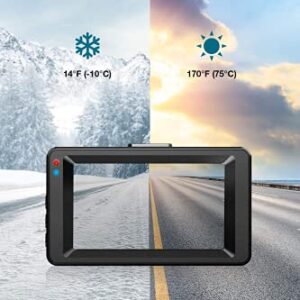 Dashcam【2022 New Version】Dash Camera for cars 1080P Full HD DVR Dashboard Camera 3"IPS Screen Driving Recorder 170°Wide Angle Lens Night Vision G-Sensor Loop Recording Motion Detection Parking Monitor