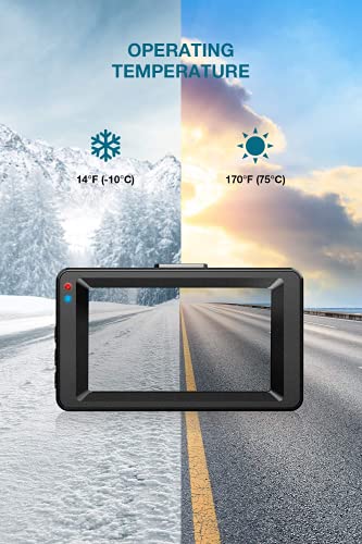 Dashcam【2022 New Version】Dash Camera for cars 1080P Full HD DVR Dashboard Camera 3"IPS Screen Driving Recorder 170°Wide Angle Lens Night Vision G-Sensor Loop Recording Motion Detection Parking Monitor