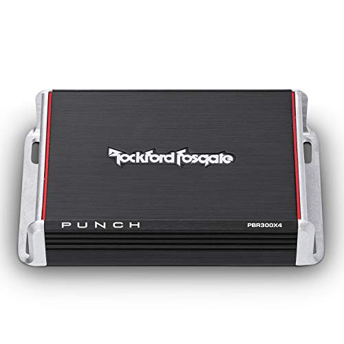 Rockford Fosgate PBR300X4 Punch 300 Watt 4 Channel Boosted Rail Amplifier