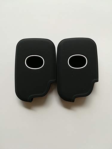 2pcs Black Silicone Fob Key Cover for Lexus CT200H ES350 GS300 GS350 GS430 GS450h GS460 GX460 LX570 RX350 RX450h RX400h RX330Fob Remote Keyless Entry Smart Key Protector Key Jacket HYQ14ACX