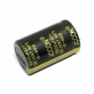 2PC 50v 6800uf JCCON Black Gold Audio Amplifier Filter Capacitor 25x40