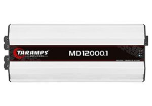 taramps md 12000.1 0.5 ohm 12000 watts class d full range mono amplifier