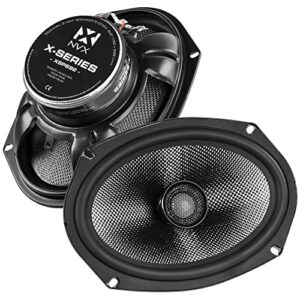 nvx xsp692 900w peak (300w rms) x-series 6″x9″ 2-way coaxial speakers with carbon fiber cones and 1″ silk dome tweeters (pair)