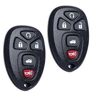 key fob remote replacement fits for chevy impala 2006 2007 2008 2009 2010 2011 2012 2013 cadillac dts buick lucerne 2006-2011 chevrolet monte carlo 2006-2007 keyless entry remote start control