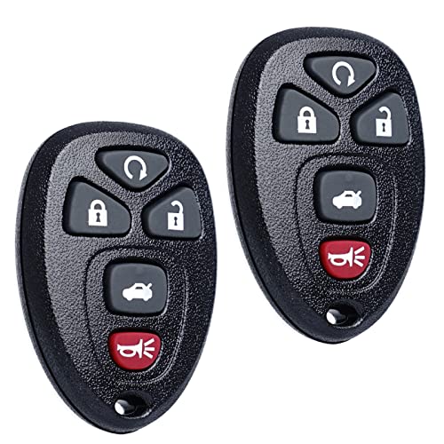 Key Fob Remote Replacement Fits for Chevy Impala 2006 2007 2008 2009 2010 2011 2012 2013 Cadillac DTS Buick Lucerne 2006-2011 Chevrolet Monte Carlo 2006-2007 Keyless Entry Remote Start Control