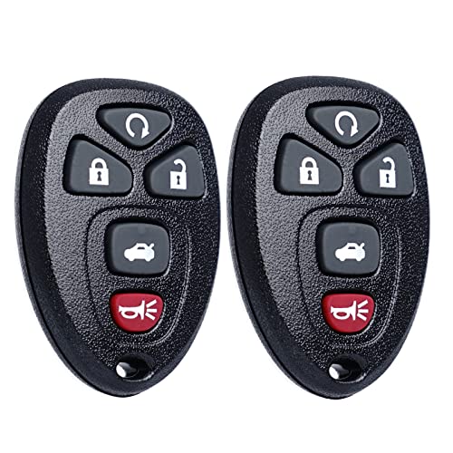 Key Fob Remote Replacement Fits for Chevy Impala 2006 2007 2008 2009 2010 2011 2012 2013 Cadillac DTS Buick Lucerne 2006-2011 Chevrolet Monte Carlo 2006-2007 Keyless Entry Remote Start Control