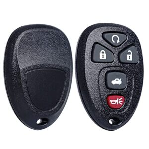 Key Fob Remote Replacement Fits for Chevy Impala 2006 2007 2008 2009 2010 2011 2012 2013 Cadillac DTS Buick Lucerne 2006-2011 Chevrolet Monte Carlo 2006-2007 Keyless Entry Remote Start Control